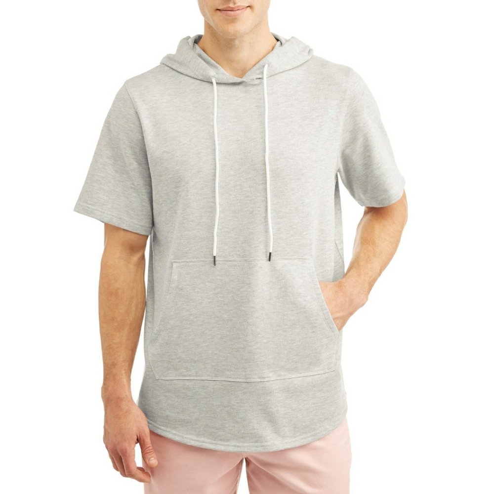 Elongated Short Sleeve Hoodie